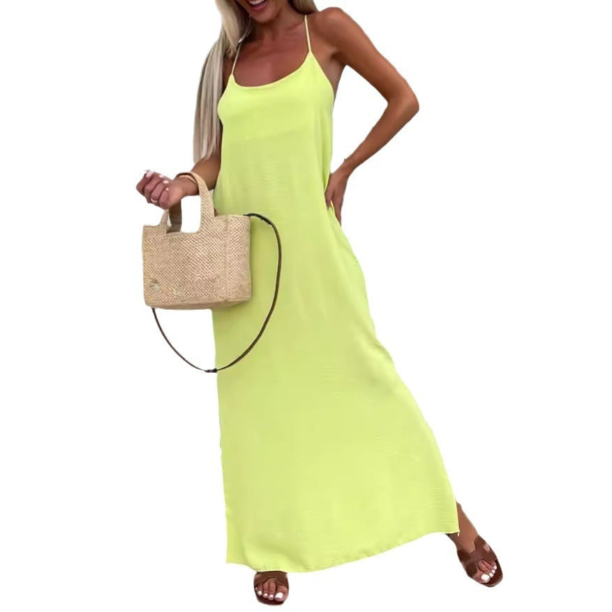 Robe ample à bretelle