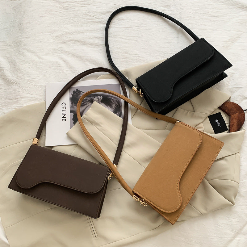 Sac baguette suédée