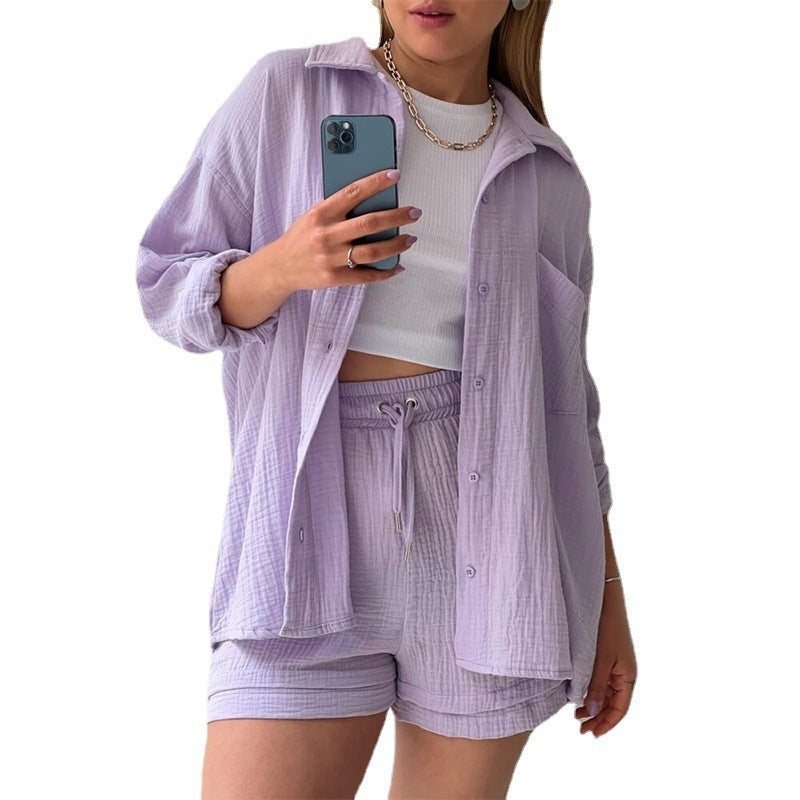 Chemise à manches longues et revers Champray