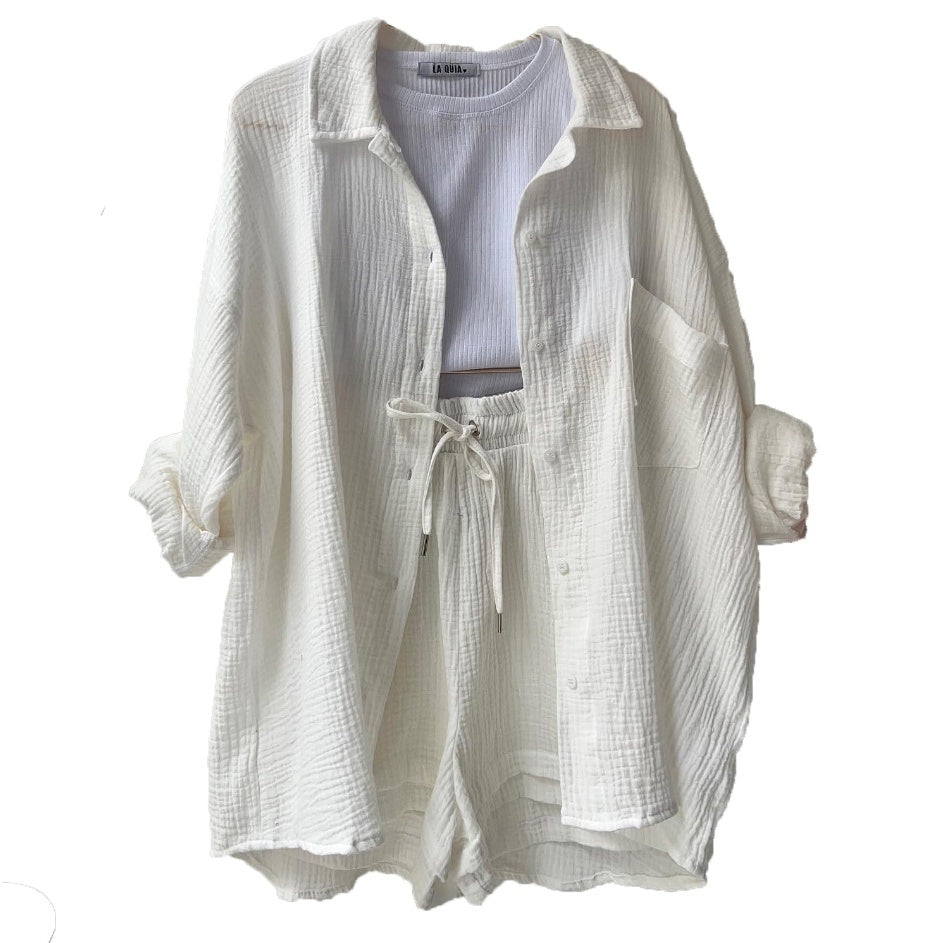 Chemise à manches longues et revers Champray