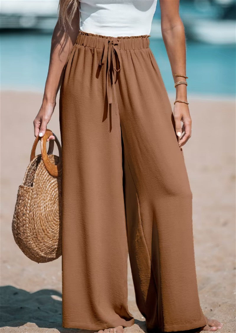Pantalon large décontracté