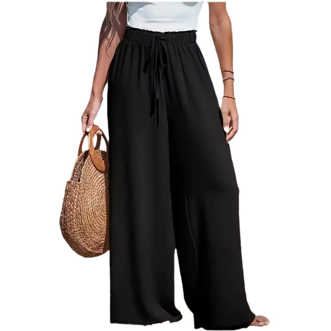 Pantalon large décontracté