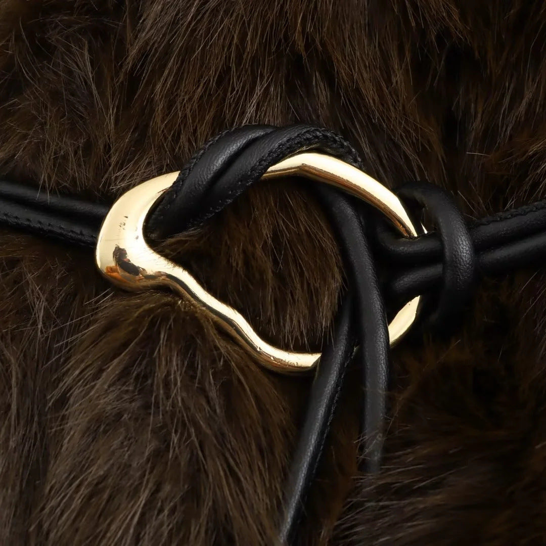 Manteau Street en Fausse Fourrure