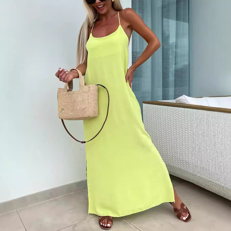 Robe ample à bretelle