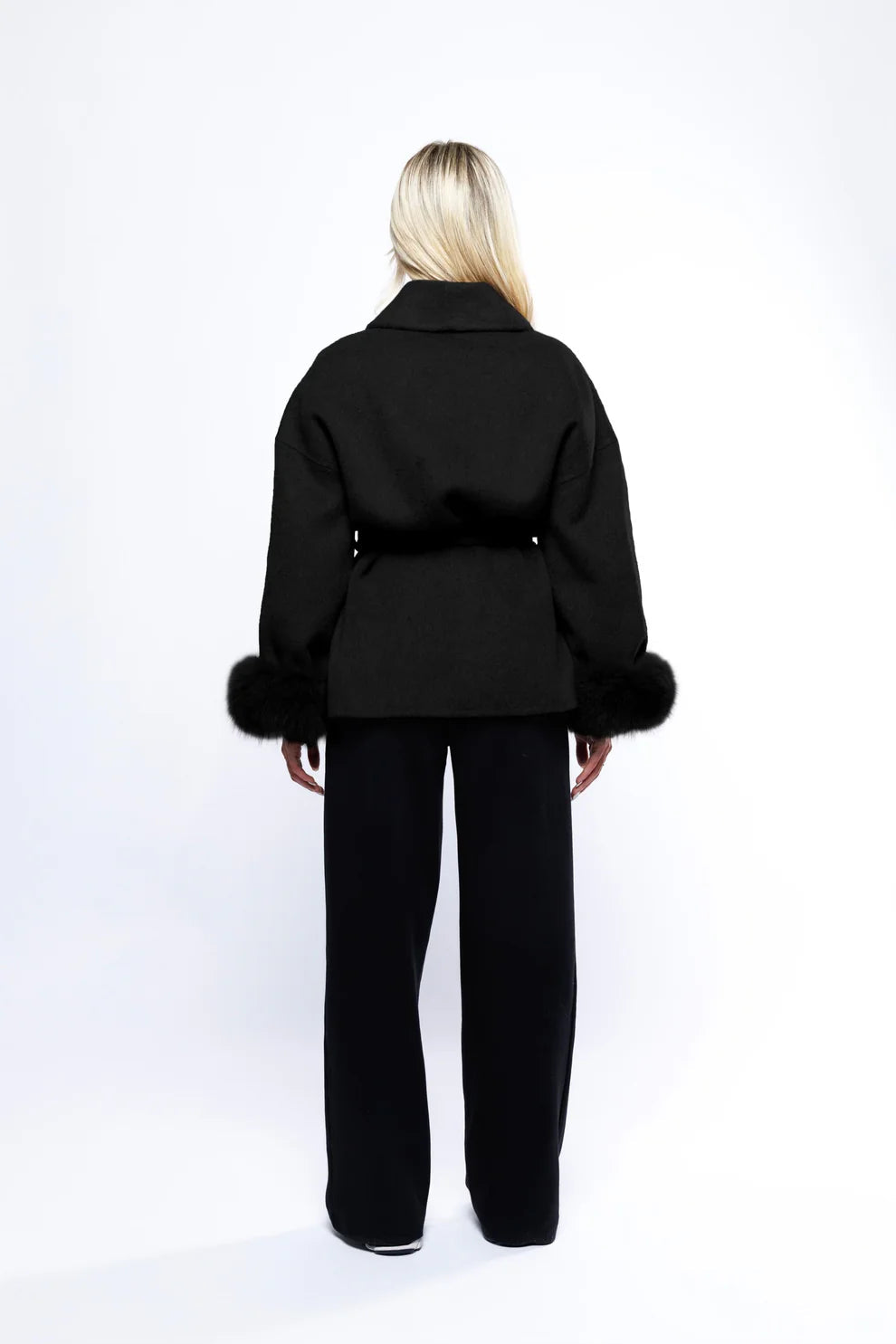 Manteau en laine style Hepburn