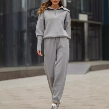 Ensemble Sport Chic à Zip et Cordon