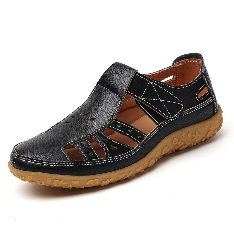 Sandales Vintage en Cuir Véritable