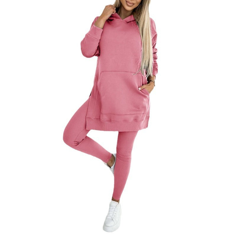 Ensemble Sweat Capuche et Leggings Épais - FEMME FATALE