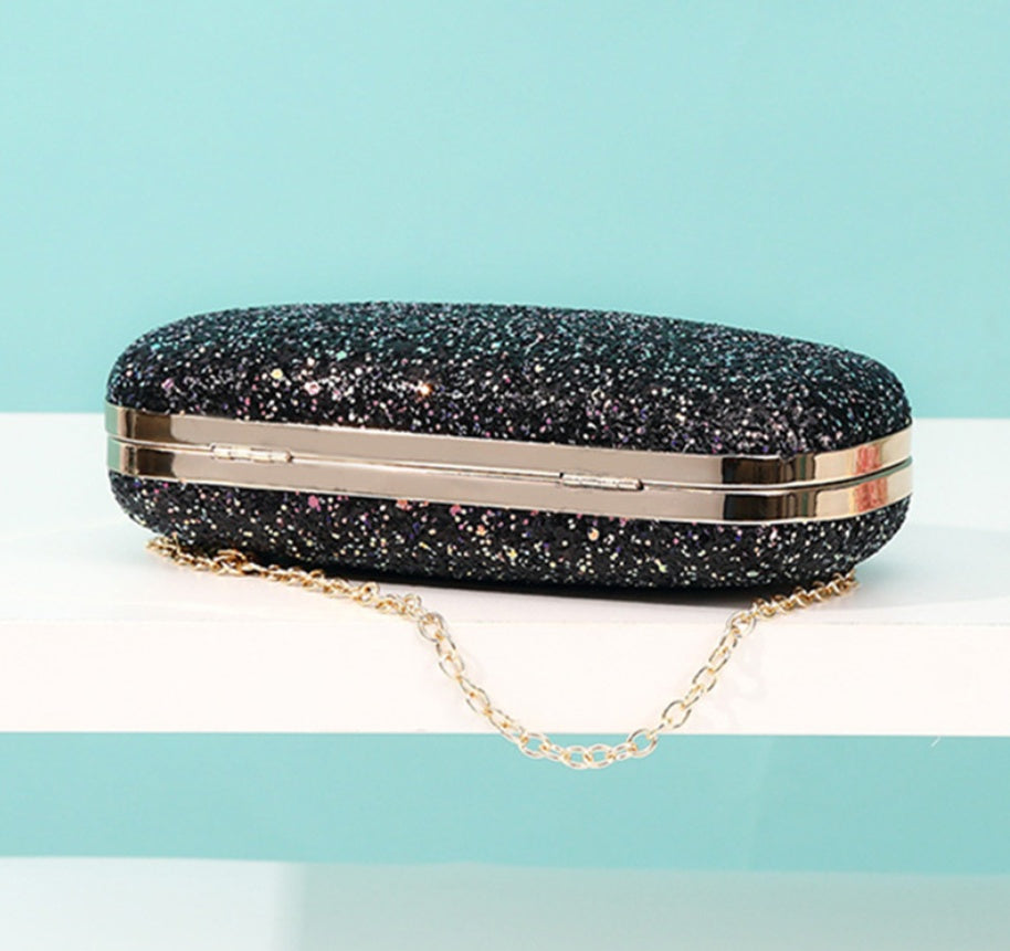 Sac Chaînette à Sequins Givrés