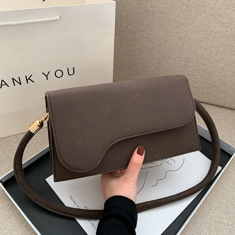 Sac baguette suédée
