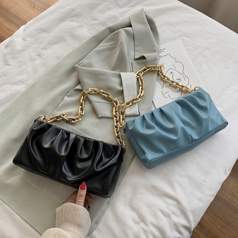 Sac Plissé Polyvalent à Chaîne