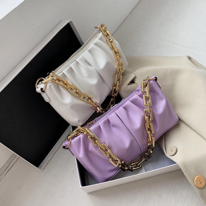 Sac Plissé Polyvalent à Chaîne