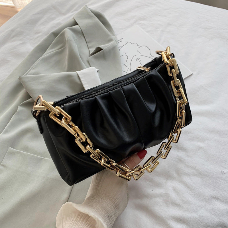 Sac Plissé Polyvalent à Chaîne