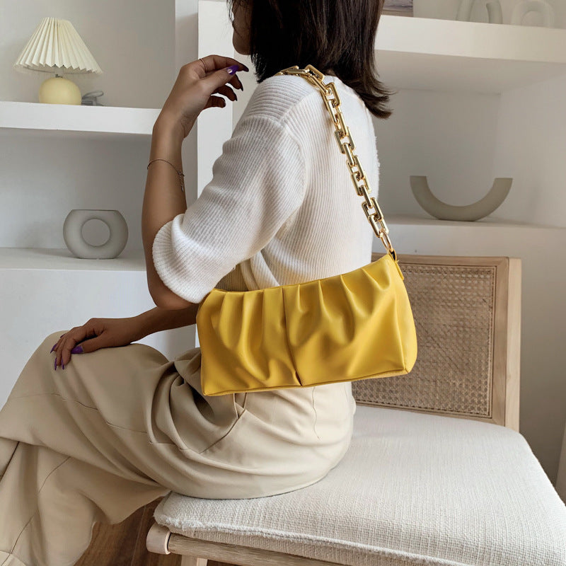 Sac Plissé Polyvalent à Chaîne