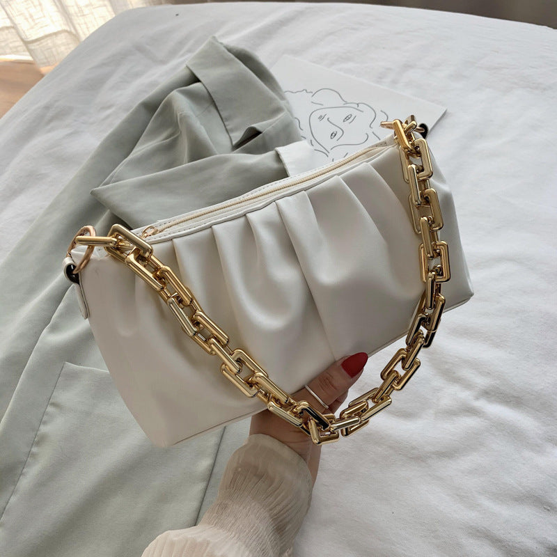 Sac Plissé Polyvalent à Chaîne