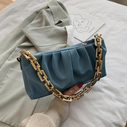 Sac Plissé Polyvalent à Chaîne
