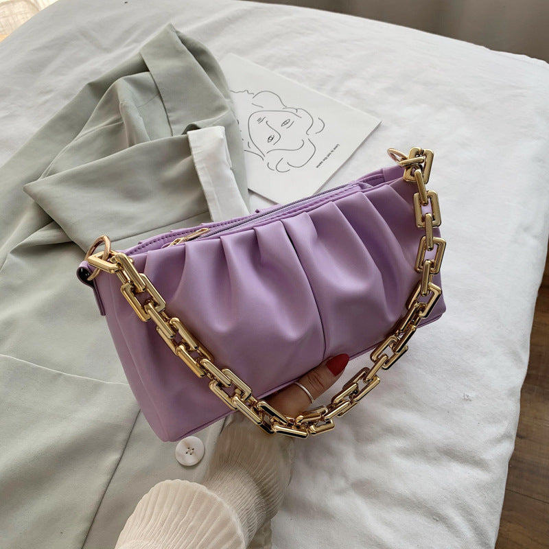 Sac Plissé Polyvalent à Chaîne