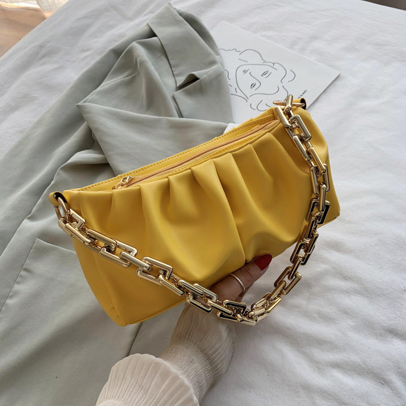 Sac Plissé Polyvalent à Chaîne