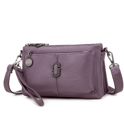 Sac porté croisé en cuir souple