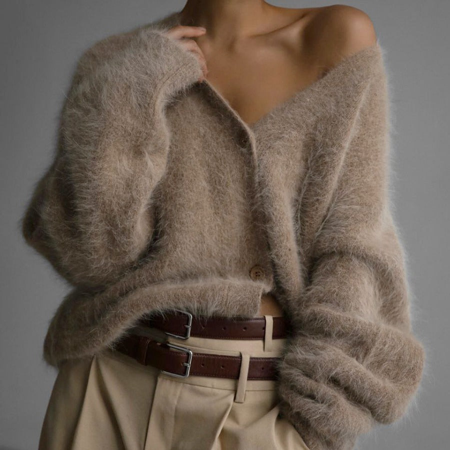 Gilet Loose  Col V Automne-Hiver