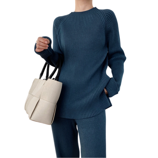 Ensemble Pantalon Large en Maille