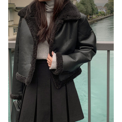 Manteau Réversible en Agneau