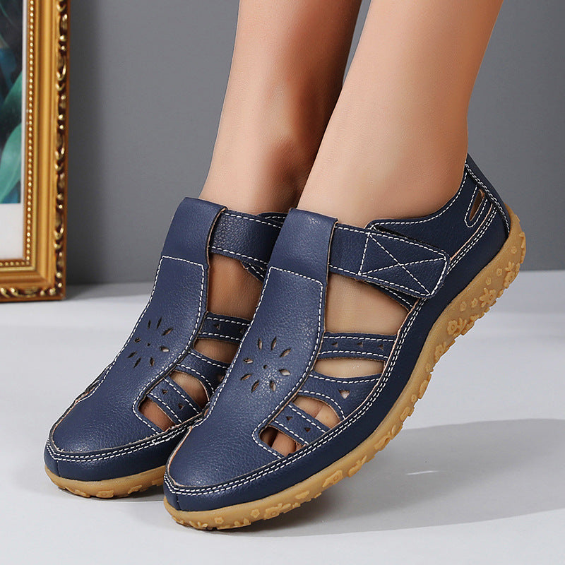 Sandales Vintage en Cuir Véritable