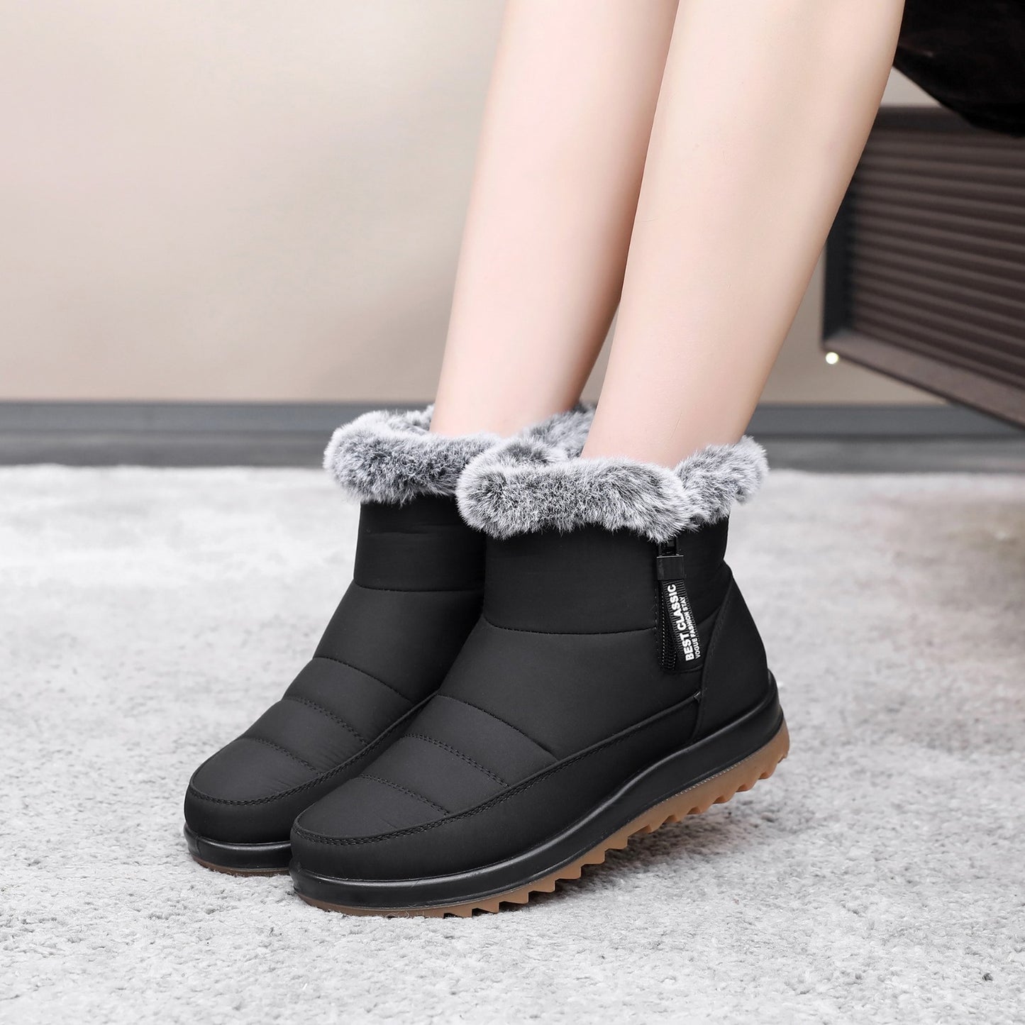 Lina Bottines Courtes Chaudes