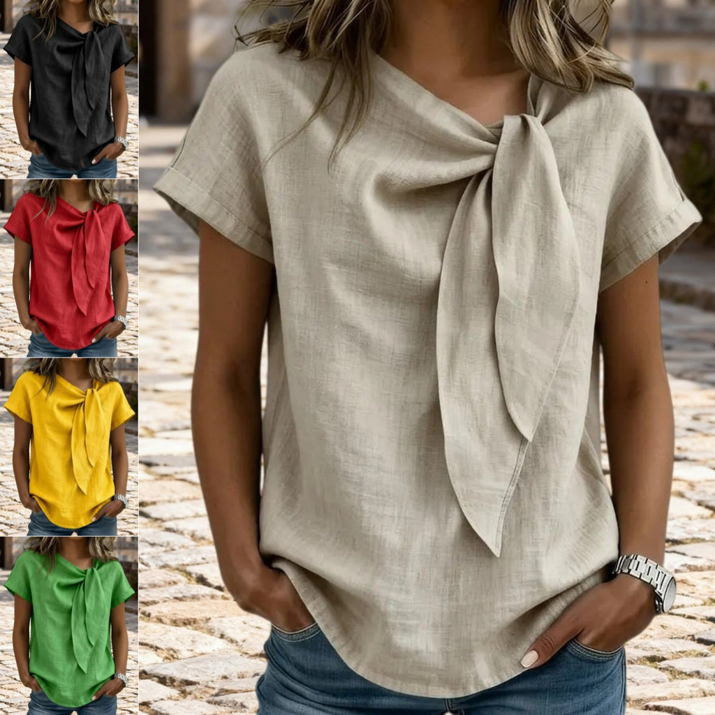 T-shirt d'été décontracté à manches courtes pour femme