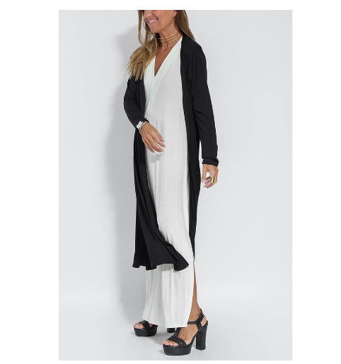 Robe longue d'été à col en V