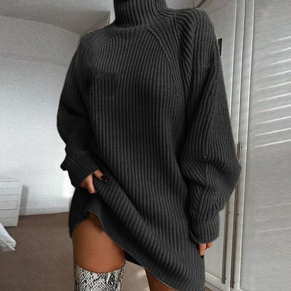 Robe Pull Col Roulé pour l’Hiver