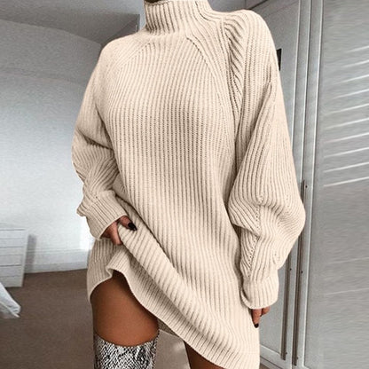 Robe Pull Col Roulé pour l’Hiver