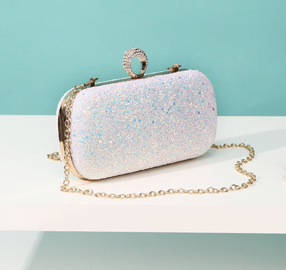 Sac Chaînette à Sequins Givrés