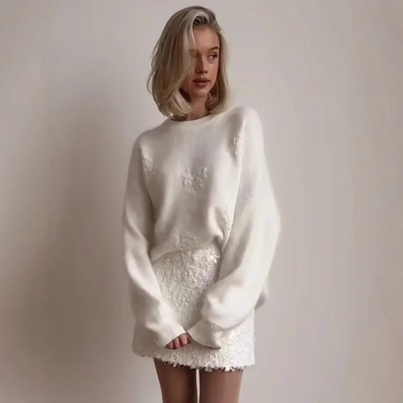 Pull Douillet à Encolure Ras-du-Cou - FEMME FATALE