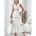 Robe à dentelle et col en V - FEMME FATALE