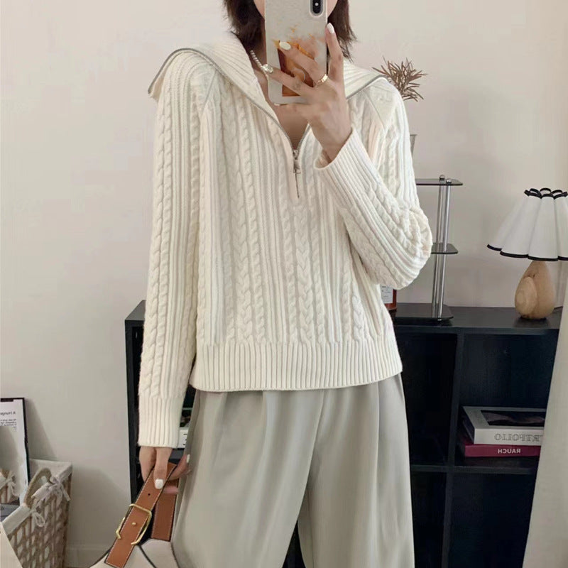 Pull Col Rabattu