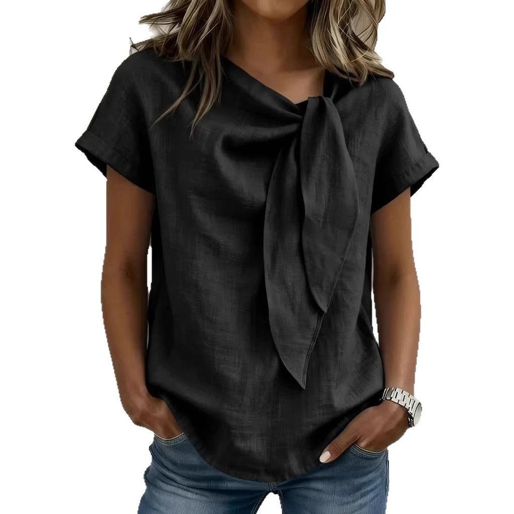 T-shirt d'été décontracté à manches courtes pour femme