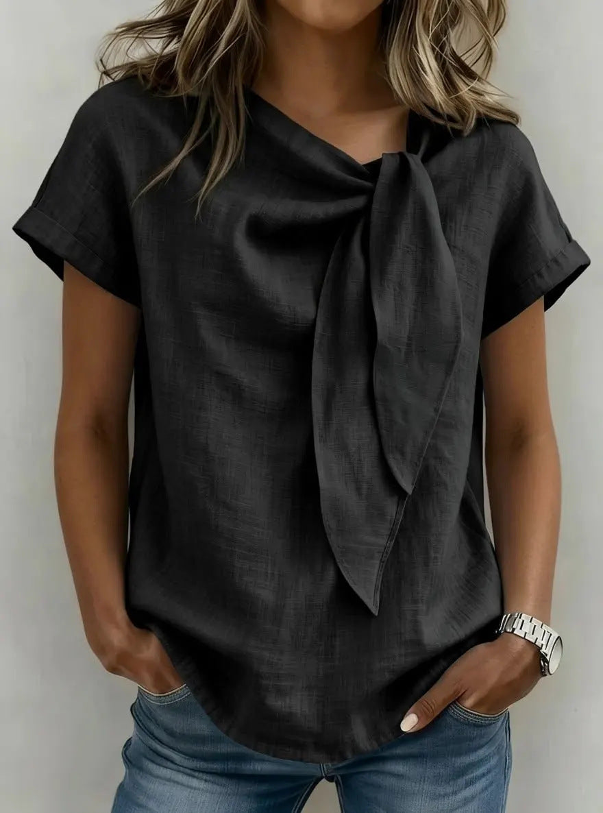 T-shirt d'été décontracté à manches courtes pour femme