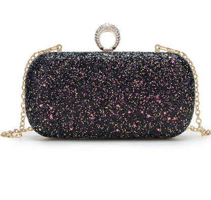 Sac Chaînette à Sequins Givrés
