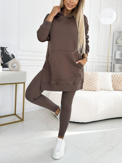 Ensemble Sweat Capuche et Leggings Épais