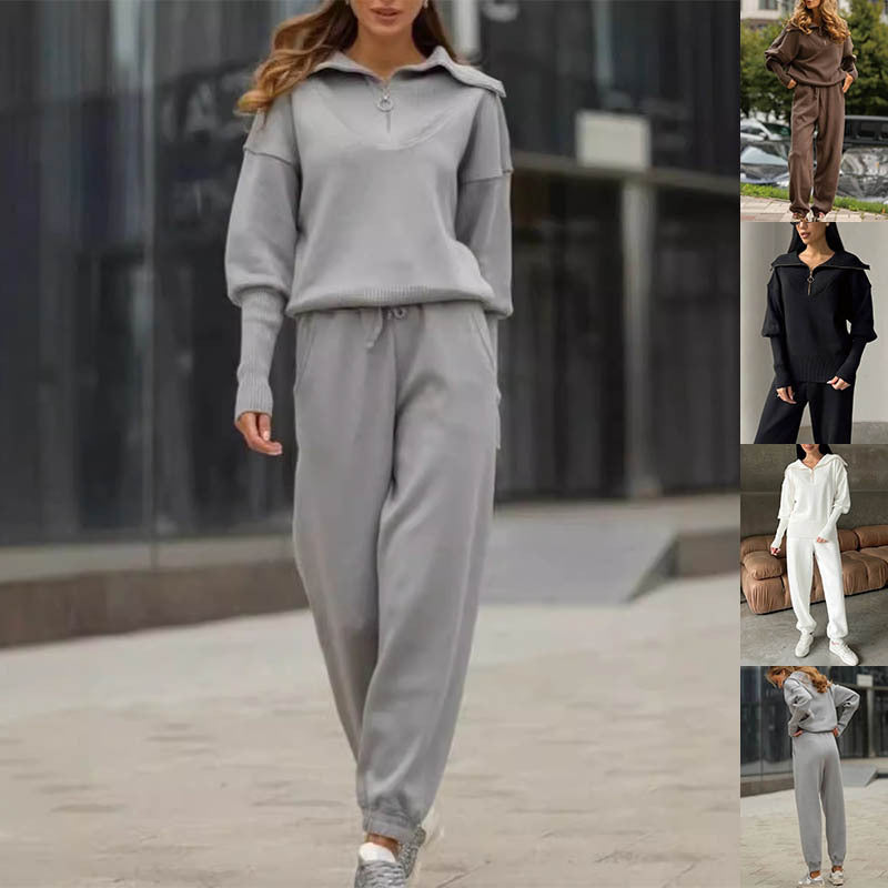 Ensemble Sport Chic à Zip et Cordon