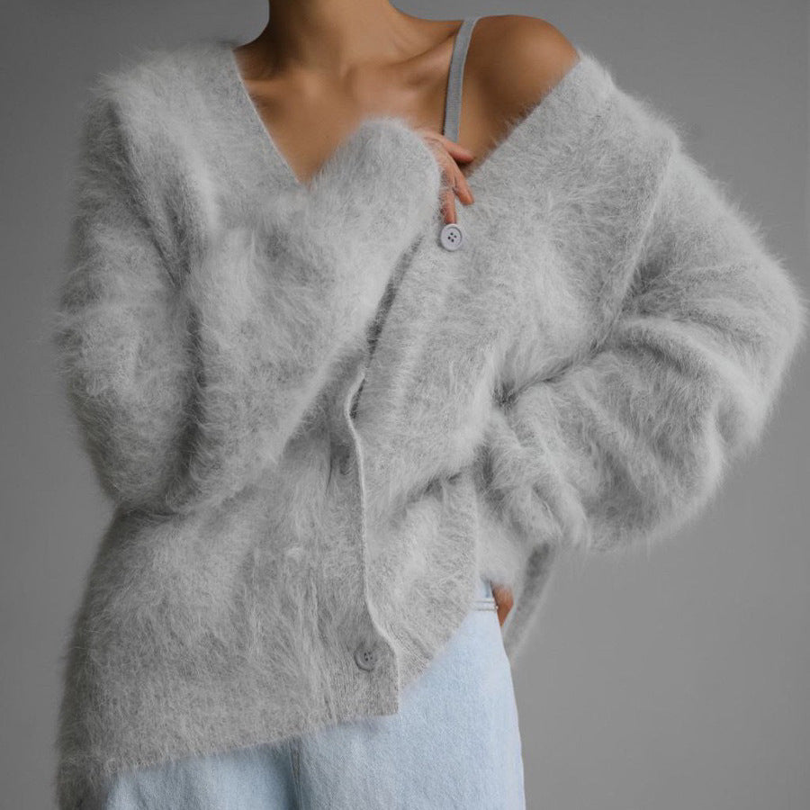 Gilet Loose  Col V Automne-Hiver
