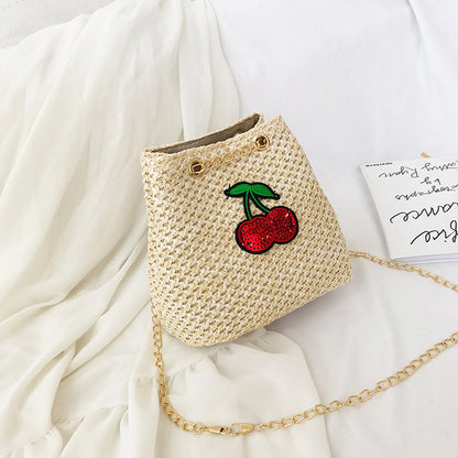 Sac seau femme à chaîne