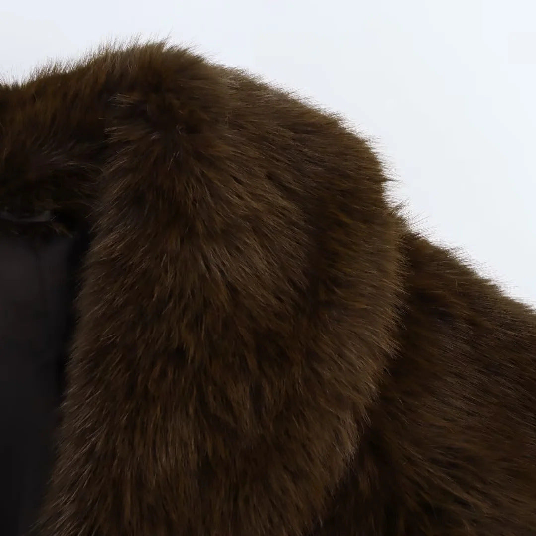 Manteau Street en Fausse Fourrure