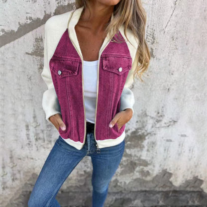 Veste en  jean décontractée .