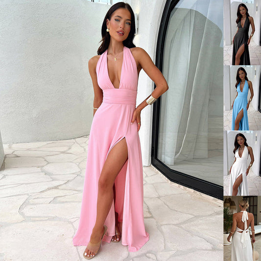 Robe d'Été Dos Nu à Bretelles