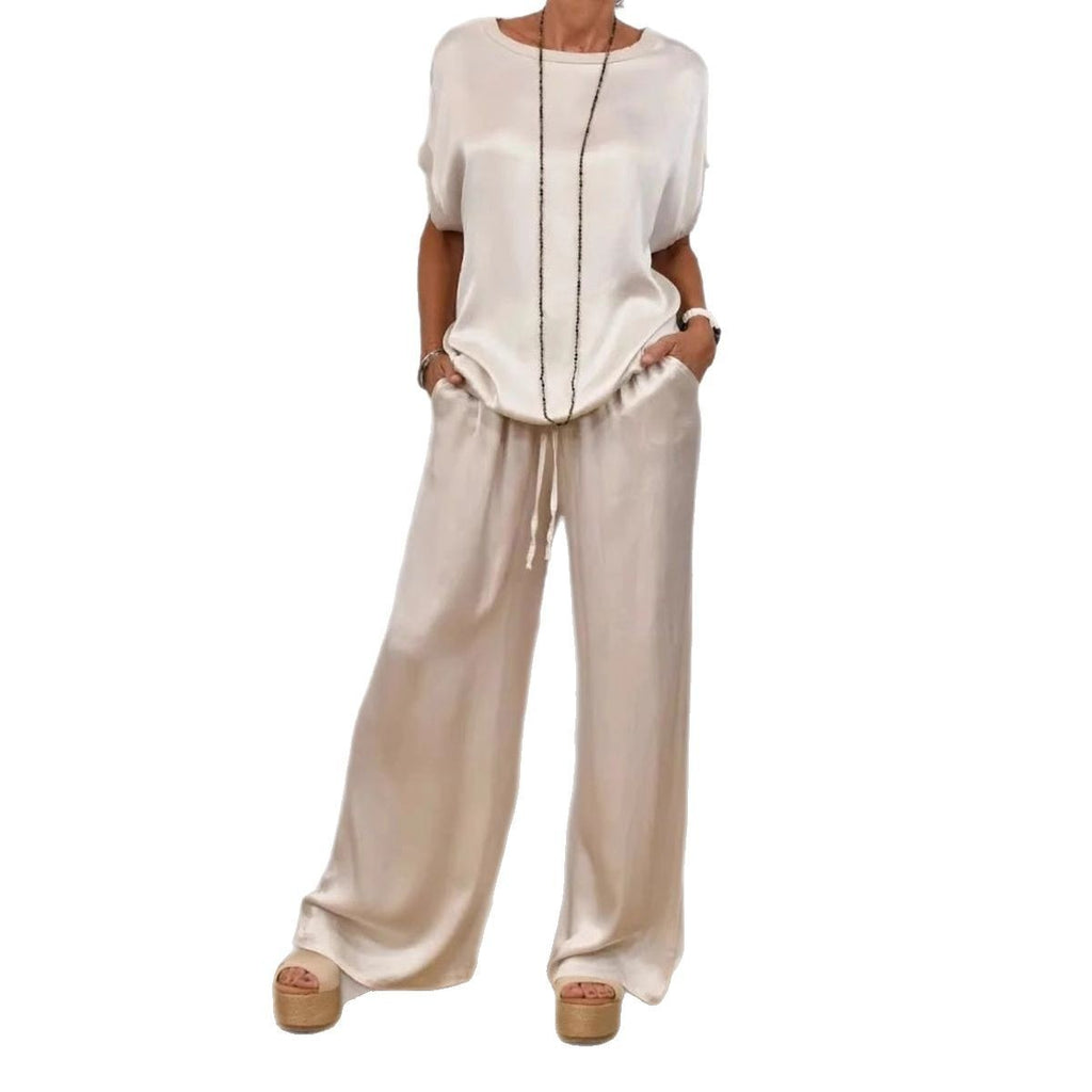 Ensemble Satin Camel - FEMME FATALE