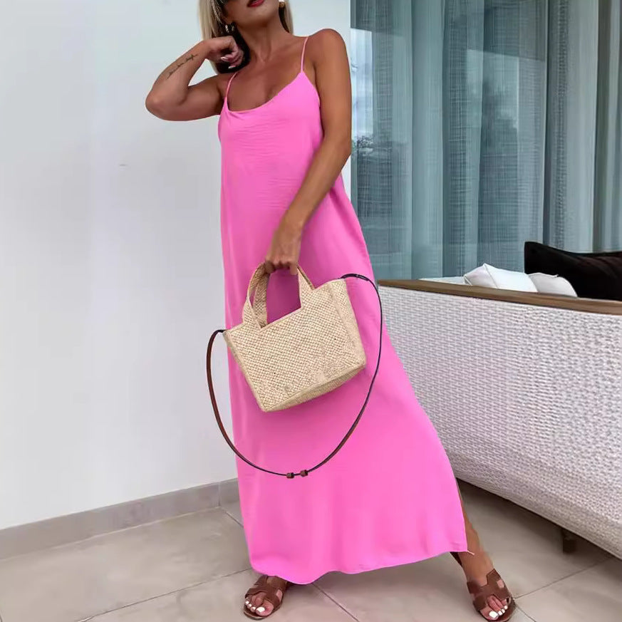 Robe ample à bretelle
