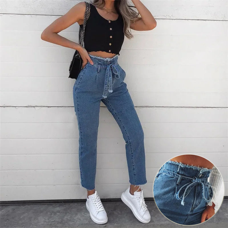 Pantalon crayon délavé - FEMME FATALE