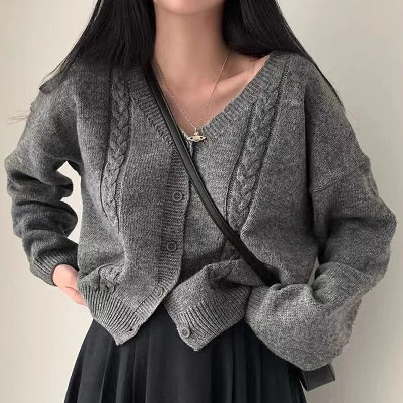 Gilet Col V Torsadé